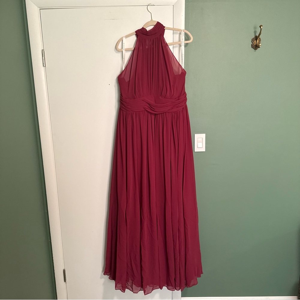 AZAZIE IMAN MULBERRY BRIDESMAID DRESS